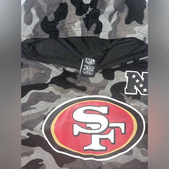 NFL 49ers camo sweatshirt size L (14-16) [G-32] - Picture 2 of 6